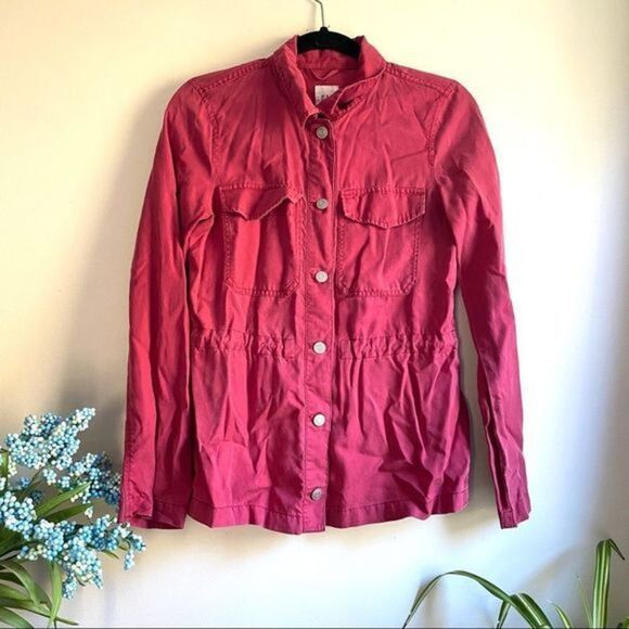 GAP Oversized Shirt Jacket Red XS - Picture 1 of 5